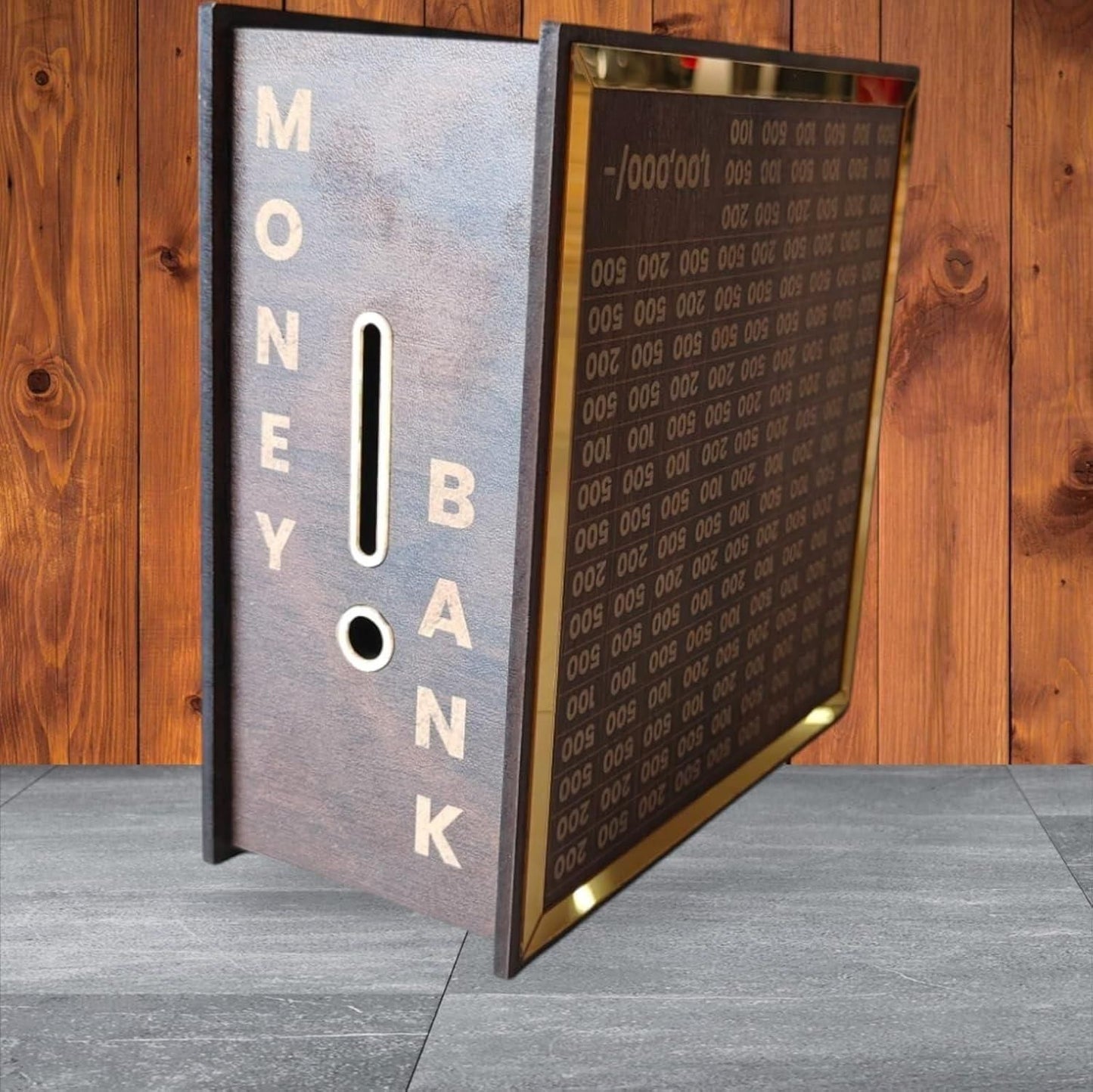 Wooden Money Bank / Savings Challenge Box