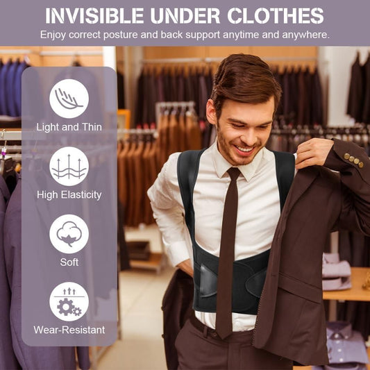 PosturePro™ Adjustable Back Posture Corrector – Pain Relief Belt for Men & Women