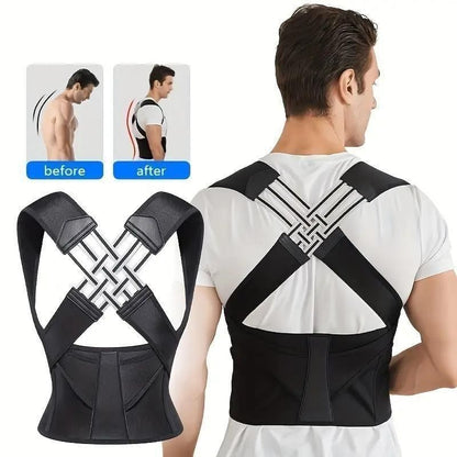 PosturePro™ Adjustable Back Posture Corrector – Pain Relief Belt for Men & Women