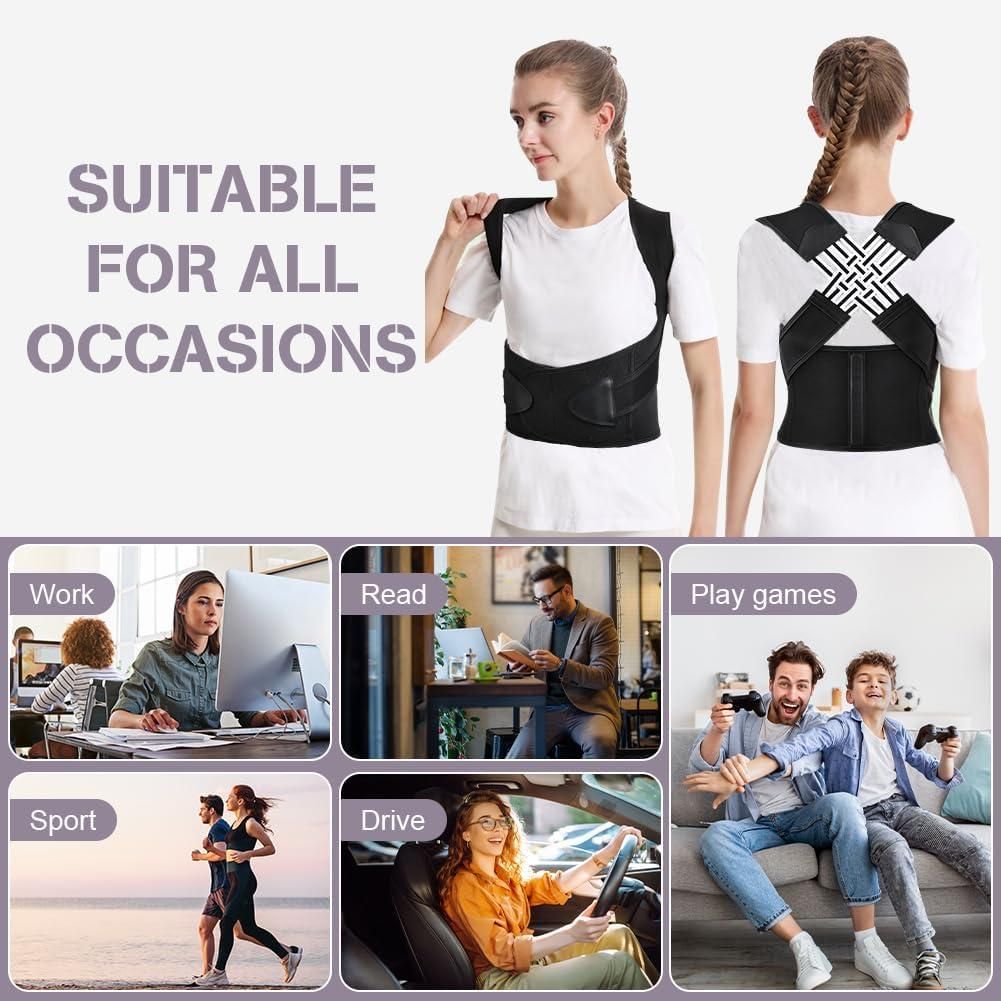 PosturePro™ Adjustable Back Posture Corrector – Pain Relief Belt for Men & Women