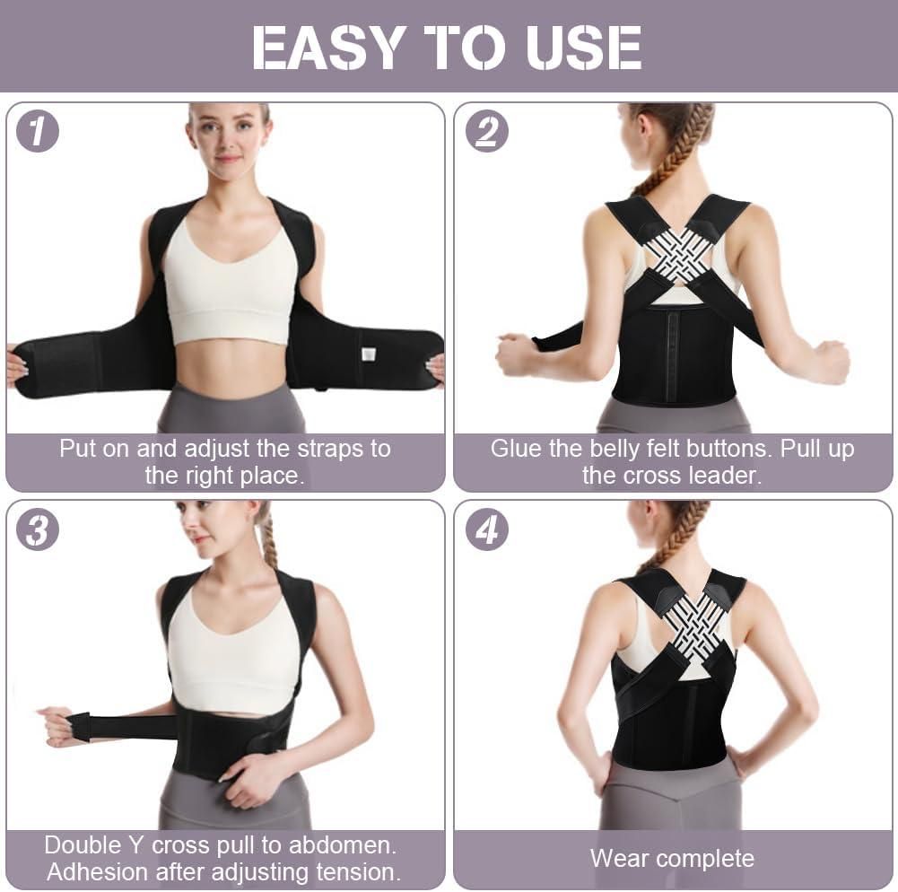 PosturePro™ Adjustable Back Posture Corrector – Pain Relief Belt for Men & Women