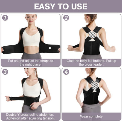 PosturePro™ Adjustable Back Posture Corrector – Pain Relief Belt for Men & Women