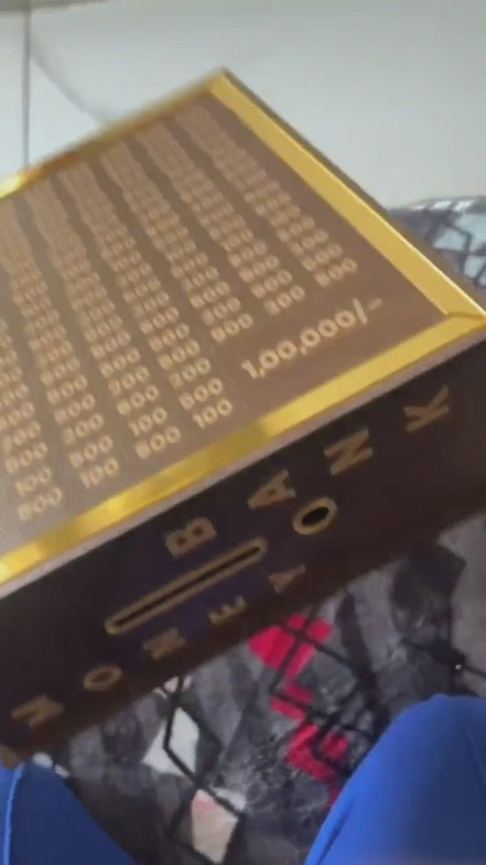 Wooden Money Bank / Savings Challenge Box